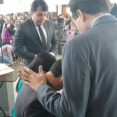 Momento de oração e consagração